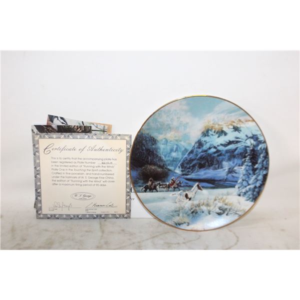 BRADFORD EXCHANGE - 'RUNNING WITH THE WIND'