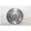 Image 1 : ANTIQUE RISKIN PEWTER TAVERN SCENE PLATE