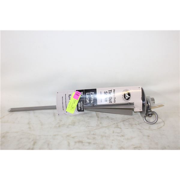 NEW - HEAVY DUTY TIE DOWN STAKE