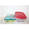 Image 1 : LOT OF PLASTIC CONTAINERS WITH LIDS