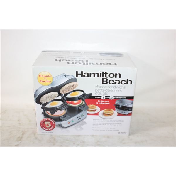NIB - HAMILTON BEACH BREAKFAST SANDWICH MKR