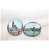 Image 1 : 2 VINTAGE DOMED GLASS FRAME STRASBOURG
