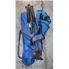 Image 1 : 3 BLUE CAMPING CHAIRS