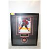 Image 1 : FRAMED 18X22 CALGARY FLAMES PHANEUF PUCK &