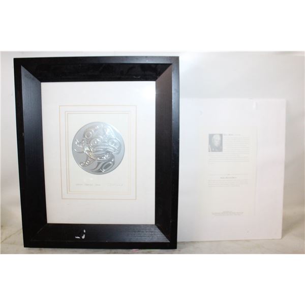 BILL REID ART - ONE FRAMED ONE UNFRAMED