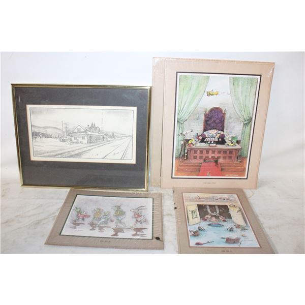 GARY PATTERSON UNFRAMED PRINTS, 1980S
