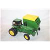 Image 1 : DIE CAST JOHN DEERE TRACTOR AND FORAGE WAGON