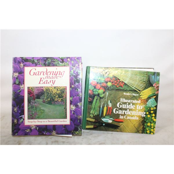 2 LARGE GARDENING BOOKS