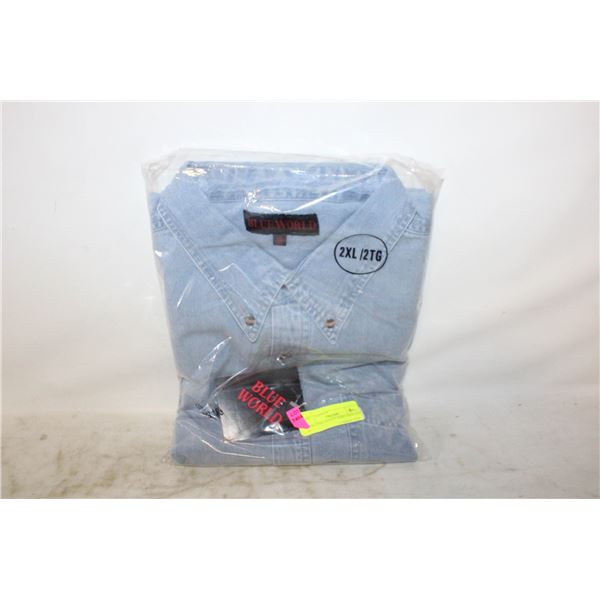 JEAN LONG SLEEVE SHIRT NEW SIZE XL