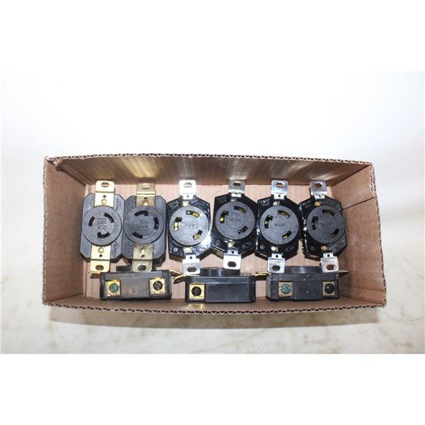 9 RECEPTACLES 30A 250V L6-30