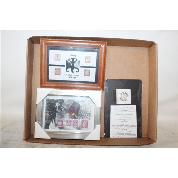 GERMAN WW2 STAMPS & COIN