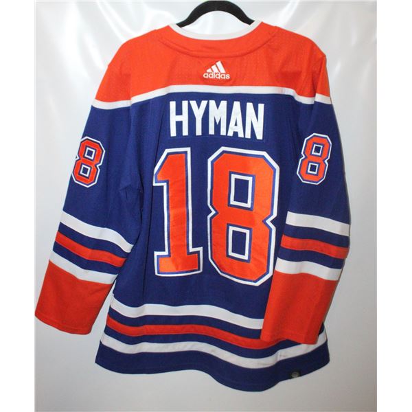 OILERS ZACK HYMAN JERSEY SIZE 46