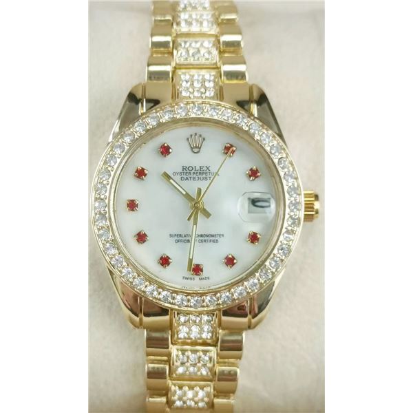 NEW REPLICA ROLEX DATE JUST WOMENS QUARTZ WATCH