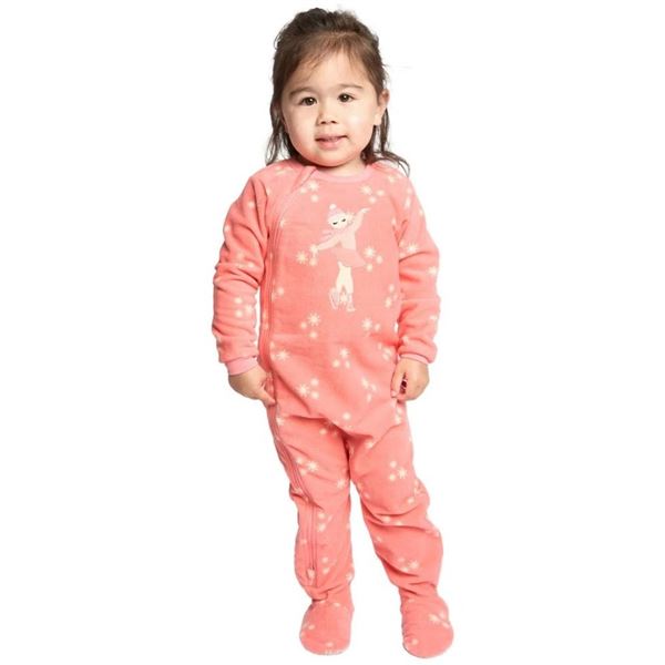 NEW PEKKLE PINK PLUSH SLEEPER SIZE 2T