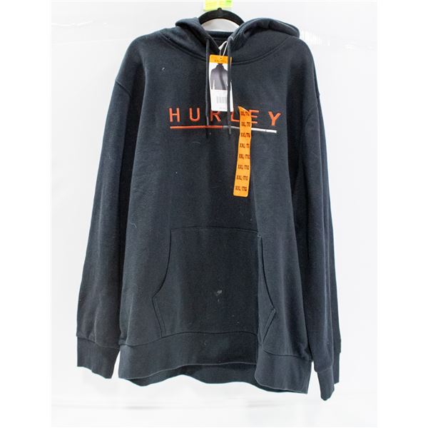NEW MEN'S HURLEY EMBROIDERED LOGO HOODIE SIZE XXL