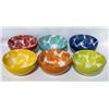 Image 1 : 6 PACK OVER & BACK TROPICAL STONEWARE BOWLS