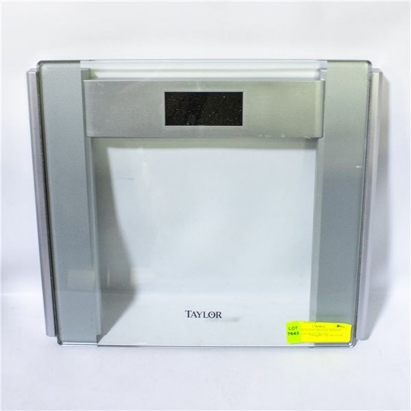 TAYLOR GLASS DIGITAL WEIGHT TRACKING BODY SCALE