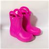 Image 1 : CROCS KIDS RUBBER RAIN BOOTS PINK SIZE 13