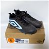Image 1 : AURORA KIDS SOCCER CLEATS BLACK & BLUE SIZE 4