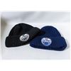 Image 1 : 2 PACK OF NHL EDMONTON OILERS BEANIE HATS BLACK &