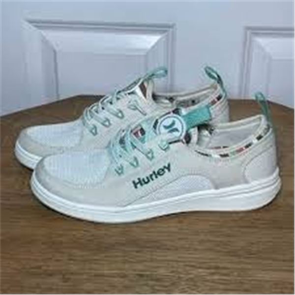 NEW HURLEY WOMENS CASUAL SHOE GREY & GREEN SIZE 6