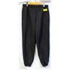 Image 1 : LAZY PANTS FLEECE JOGGERS BLACK SIZE SMALL