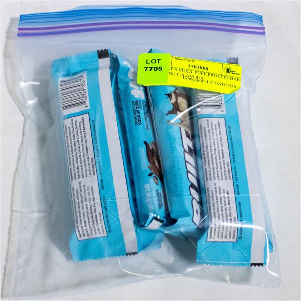 BAG OF 6 BUILT PUFF PROTEIN BARS COCONUT FLAVOUR