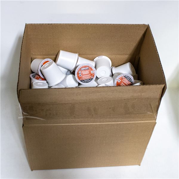 BOX OF 115 KIRKLAND HOUSE DECAF GROUND COFFEE PODS