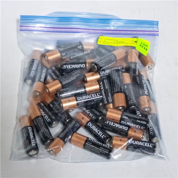 BAG OF 42 DURACELL AA ALKALINE BATTERIES