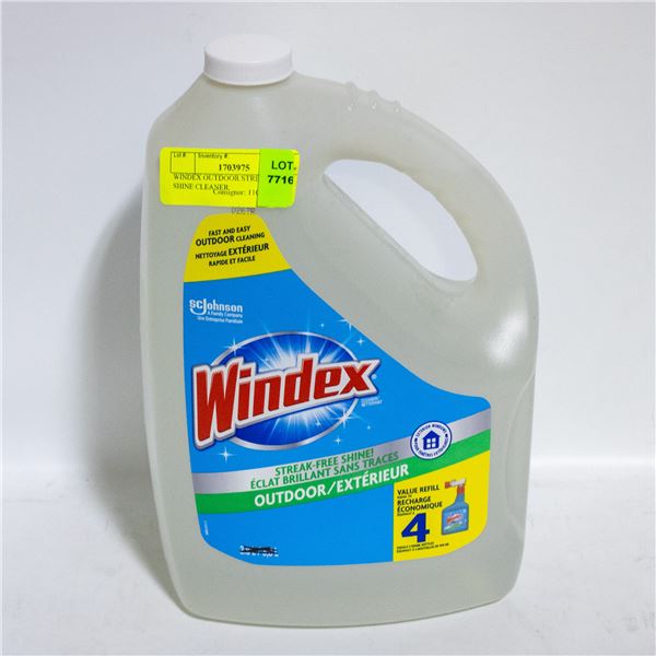 WINDEX OUTDOOR STREAK-FREE SHINE CLEANER