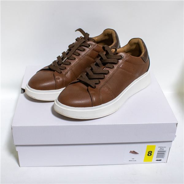 ALDO MENS COURT SHOE BROWN SIZE 8