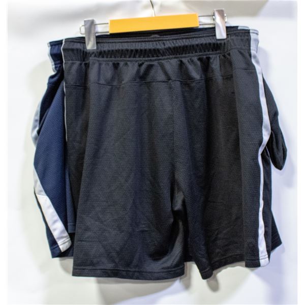 2 PK OF HEAD MENS ACTIVE SHORTS BLACK & BLUE SZ L
