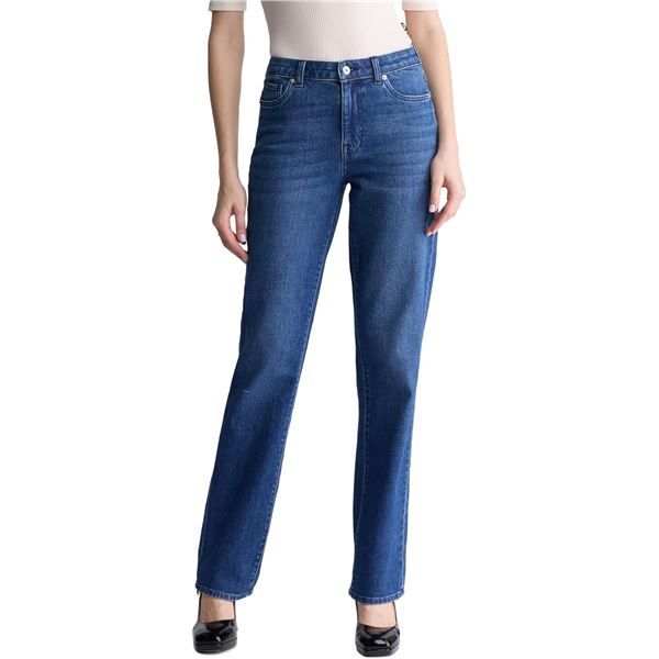 NEW BUFFALO DAVID BITTON WOMEN'S DENIM STRAIGHT
