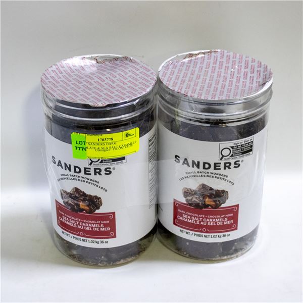 2 PK OF SANDERS DARK CHOCOLATE & SEA SALT CARAMELS