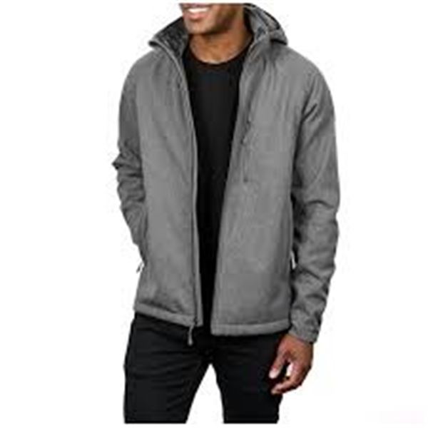 NEW KIRKLAND MENS SOFTSHELL JACKET GREY SIZE XL