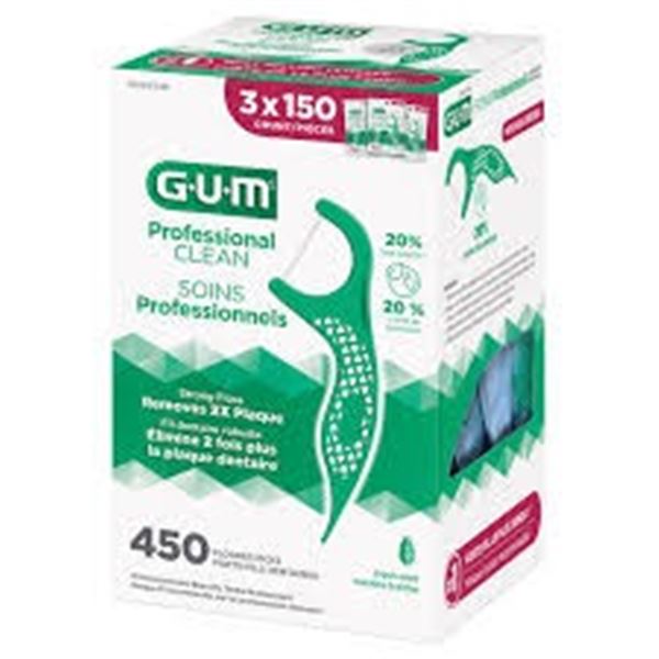 NEW 3 PACK OF GUM PROFESSIONAL CLEAN FLOSSER PICKS