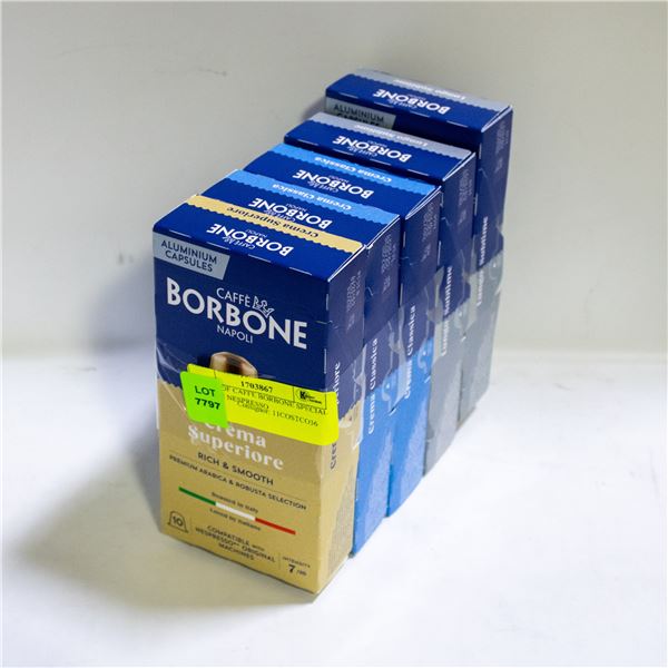 5 PACK OF CAFFE BORBONE SPECIAL EDITION NESPRESSO