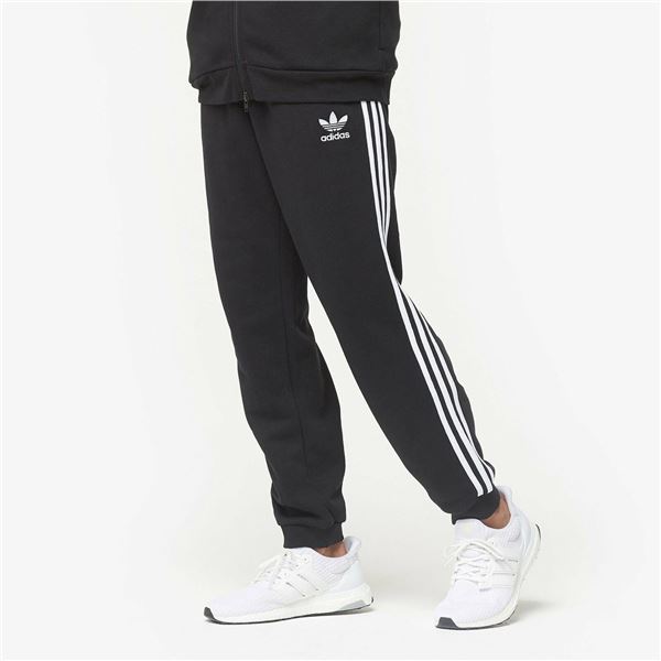 NEW ADIDAS BLACK JOGGER SWEATPANTS 3 STRIPES SZ M