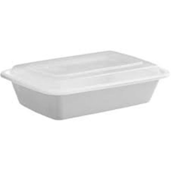 55 PK OF CUBE FOOD STORAGE CONTAINERS & LIDS 28OZ