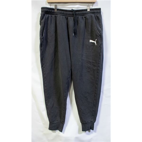 PUMA FLEECE JOGGERS BLACK SIZE XL