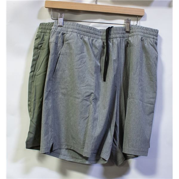 2 PACK OF GAPFIT MENS ACTIVE SHORTS SIZE MEDIUM