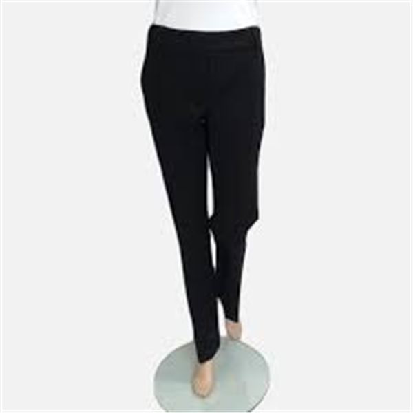 UP! WOMENS COTTON STRETCHY PANTS BLACK SIZE 12