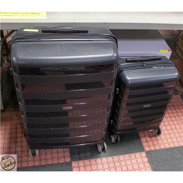 2 PIECE AIR CANADA EERIE HARDSIDE LUGGAGE SET