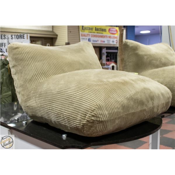 NORKA LIVING VIVA FOAM LOUNGER BEIGE CORDUROY