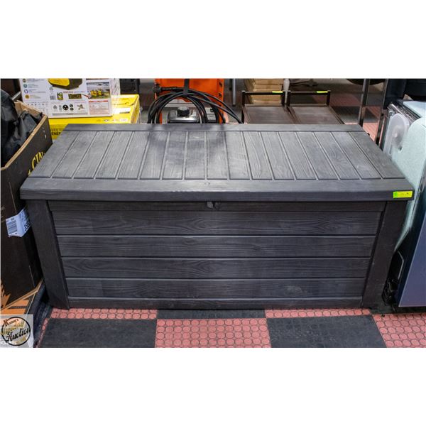 LIFETIME OUTDOOR STORAGE DECK BOX GREY 150 GALLON