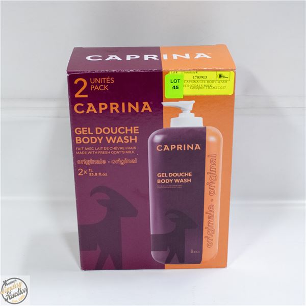 2 PK OF CAPRINA GEL BODY WASH MADE WITH GOATS MILK
