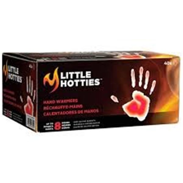 NEW 40 PACK OF LITTLE HOTTIES HAND WARMER POUCHES