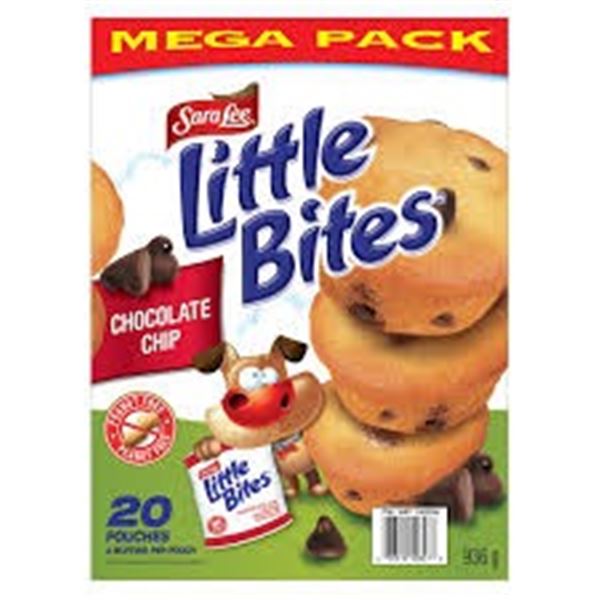 NEW 20 PACK OF LITTLE BITES CHOCOLATE CHIP MUFFIN