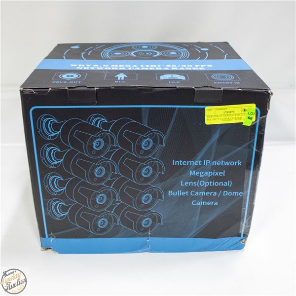 NEW 8 PK OF OOSSXX WIRELESS SECURITY CAMERA SYSTEM
