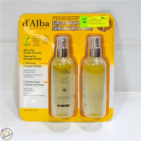 D'ALBA FIRST SPRAY SERUM ALL-IN-1 DOUBLE FORMULA